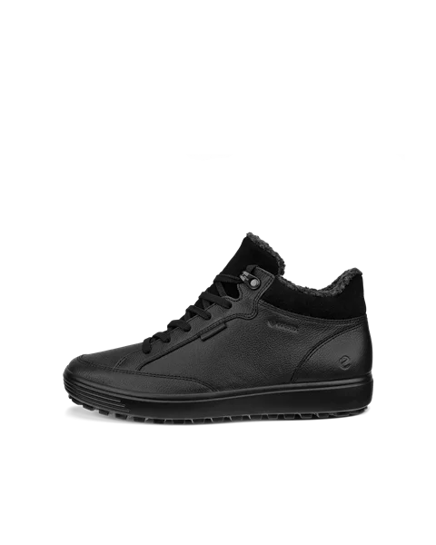 Damskie nubukowe buty za kostkę Gore-Tex ECCO® Soft 7 Tred - Czarny - O