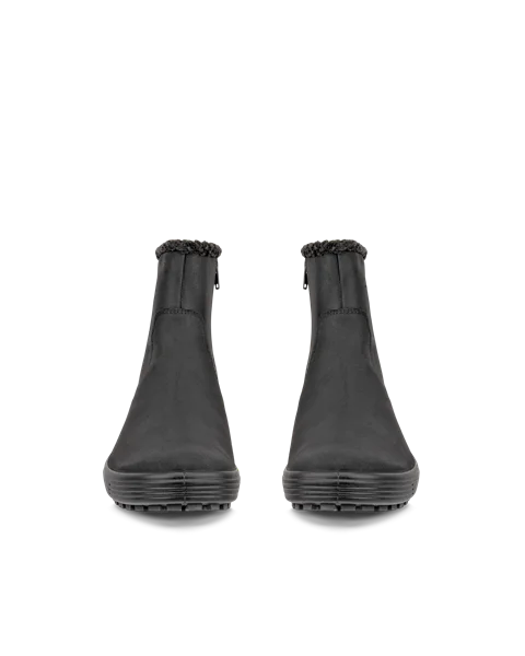 ECCO® Soft 7 Tred dame halvhøy støvel nubuk - Svart - Front_Pair