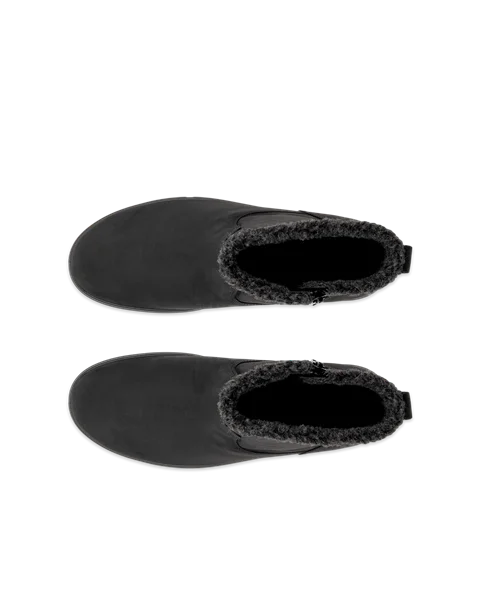 ECCO® Soft 7 Tred dame halvhøy støvel nubuk - Svart - Top_Left_Pair