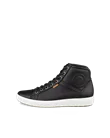 Damskie skórzane wysokie sneakersy ECCO® Soft 7 - Czarny - O
