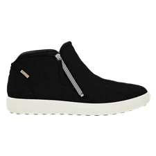 ECCO® Soft 7 ženske Čizme od brušene kože s patentnim zatvaračem - Crno - Outside