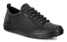 Damskie skórzane sneakersy Gore-Tex ECCO® Soft 7 - Czarny - Nfh