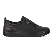 Damskie skórzane sneakersy Gore-Tex ECCO® Soft 7 - Czarny - Outside