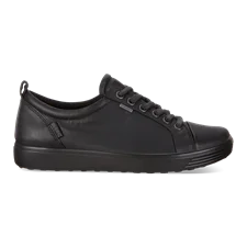 Women's ECCO® Soft 7 Leather Gore-Tex Trainer - Black - Outside