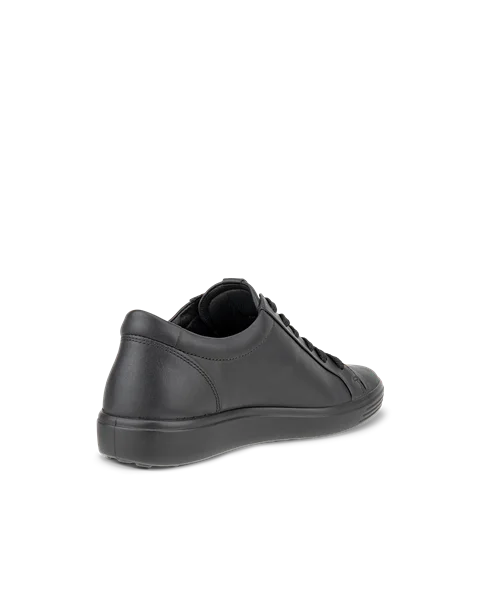 Damskie skórzane sneakersy ECCO® Soft 7 - Czarny - B
