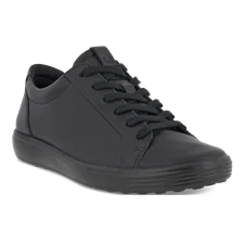 Damskie skórzane sneakersy ECCO® Soft 7 - Czarny - Main