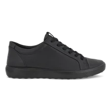 Damskie skórzane sneakersy ECCO® Soft 7 - Czarny - Outside