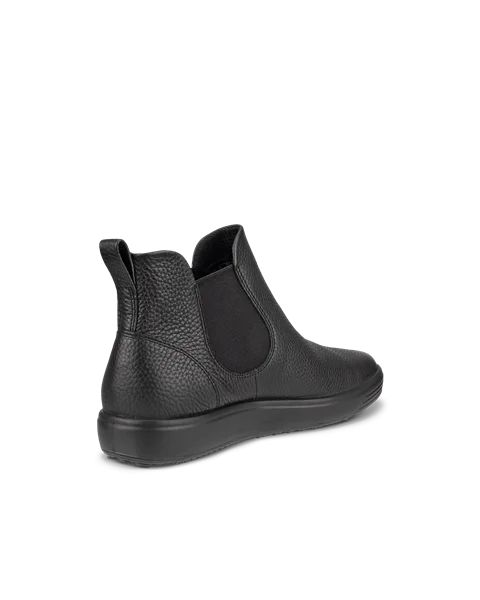 Women's ECCO® Soft 7 Leather Chelsea Boot - Black - B