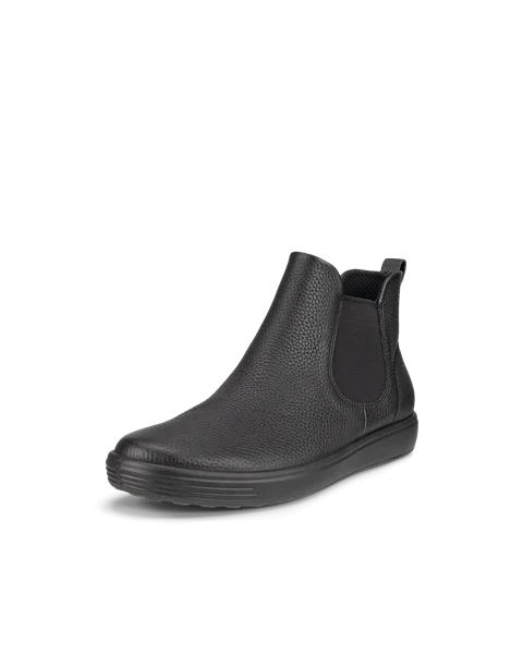 Women's ECCO® Soft 7 Leather Chelsea Boot - Black - M