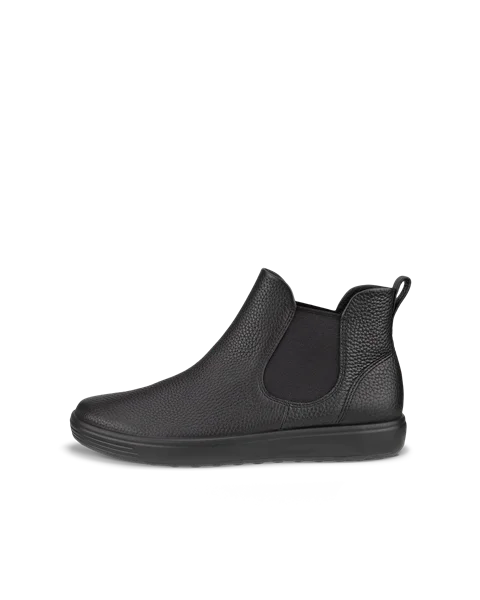Women's ECCO® Soft 7 Leather Chelsea Boot - Black - O