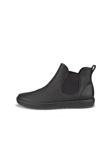 Women's ECCO® Soft 7 Leather Chelsea Boot - Black - O