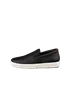 ECCO® Soft 7 chaussures sans lacet en cuir pour femme - Noir - O
