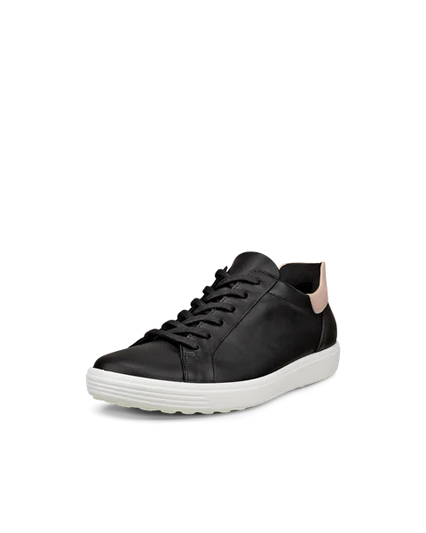 ECCO® Soft 7 odiniai sportbačiai moterims - Juodas - M