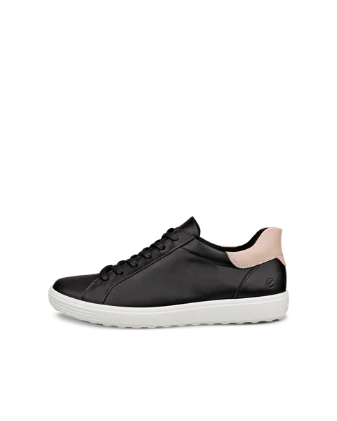 ECCO® Soft 7 odiniai sportbačiai moterims - Juodas - O