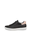 ECCO® Soft 7 odiniai sportbačiai moterims - Juodas - O