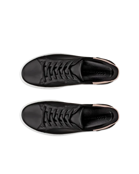 ECCO® Soft 7 odiniai sportbačiai moterims - Juodas - Top_Left_Pair
