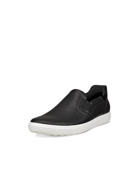 ECCO® Soft 7 Damen Ledersneaker - Schwarz - M