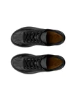 ECCO® Soft Zero női bőr sneaker - FEKETE  - Top_Left_Pair