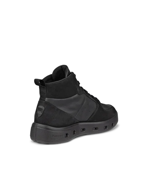 ECCO® Street 720 Damen High-Top Sneaker aus Leder - Schwarz - B