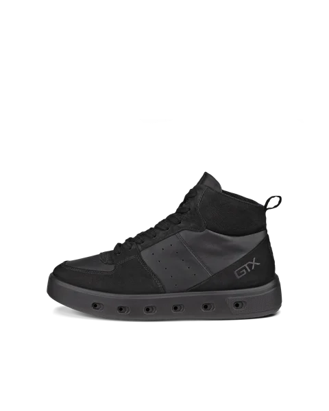 ECCO® Street 720 Damen High-Top Sneaker aus Leder - Schwarz - O