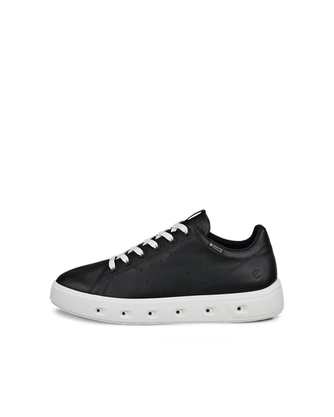 Women's ECCO® Street 720 Leather Gore-Tex Trainer - Black - O