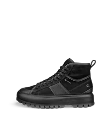 Damskie nubukowe wysokie sneakersy Gore-Tex ECCO® Street Ace Rugged - Czarny - O