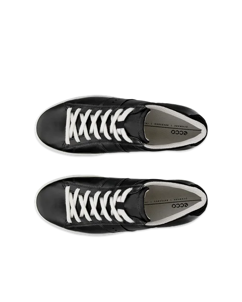 ECCO® Street Lite baskets en cuir pour femme - Noir - Top_Left_Pair