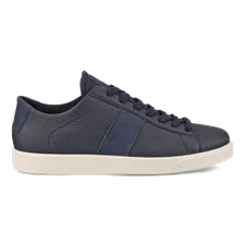 Women's ECCO® Street Lite Leather Gore-Tex Trainer - Navy - Outside