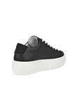 Damskie skórzane sneakersy ECCO® Street Platform - Czarny - B