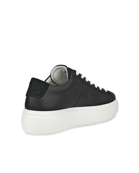 ECCO® Street Platform sneakers i læder til damer - Sort - B