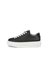 Damskie skórzane sneakersy ECCO® Street Platform - Czarny - O