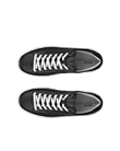 Women's ECCO® Street Platform Leather Trainer - Black - Top_Left_Pair