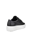 Damskie skórzane sneakersy ECCO® Street Platform - Czarny - B