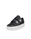 Damskie skórzane sneakersy ECCO® Street Platform - Czarny - M