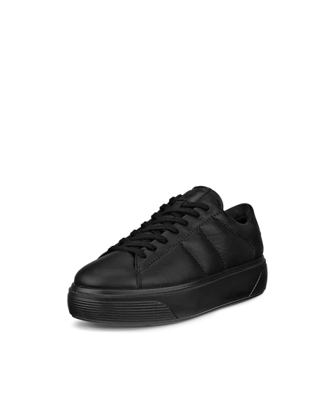 ECCO® Street Platform baskets à plateforme en cuir pour femme - Noir - M