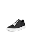 Damskie skórzane sneakersy ECCO® Street Tray - Czarny - M