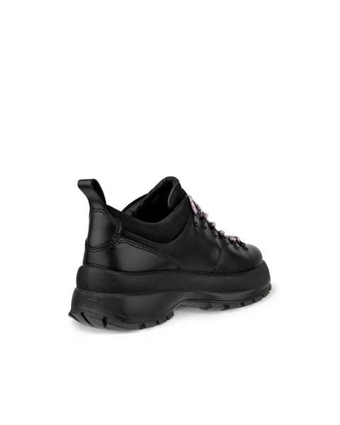 Women's ECCO® Track 30 Leather Waterproof Shoe - Black - B