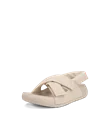 Naisten ECCO® Cozmo PF nahkasandaali - Beige - M