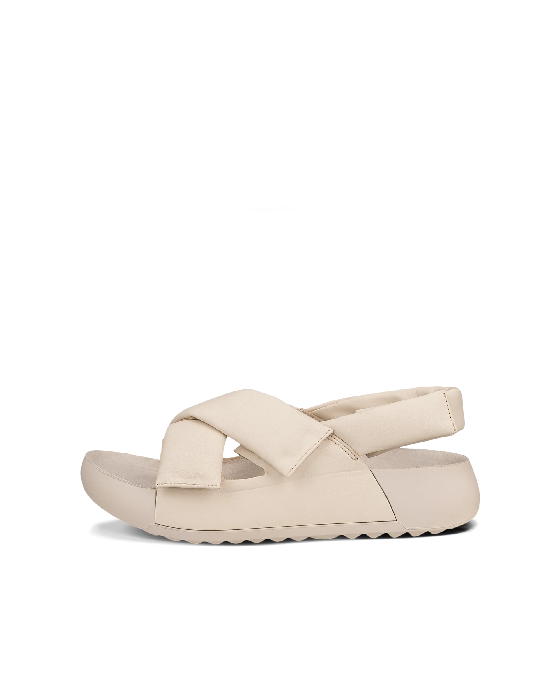 ECCO Cozmo PF W - Women’s Leather Sandal - Beige - Size: 6 (EU 39)