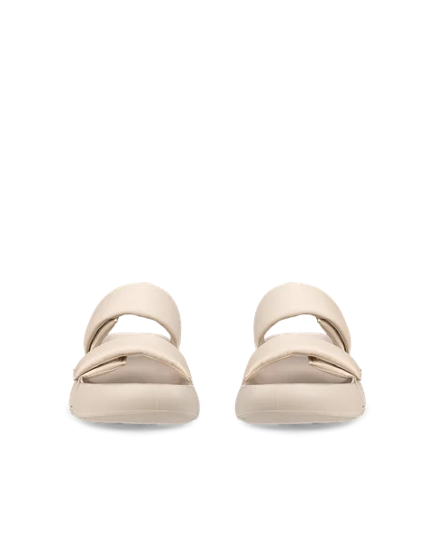 ECCO® Cozmo PF Dames leren sandaal met twee bandjes - Beige - Front_Pair