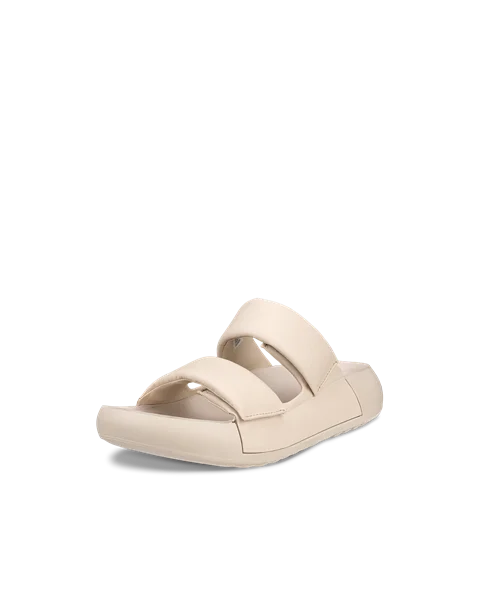 ECCO® Cozmo PF sandale en cuir deux brides pour femme - Beige - M