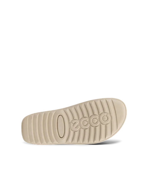 ECCO® Cozmo Sandal Dames nubuck sandaal met twee bandjes - Beige - S