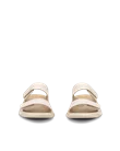 Naisten ECCO® Cozmo nupukkisandaali kahdella remmillä - Beige - Front_Pair