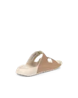 ECCO® Cozmo sandale en cuir deux brides pour femme - Beige - B