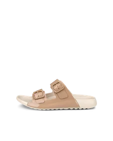 ECCO® Cozmo sandale en cuir deux brides pour femme - Beige - O