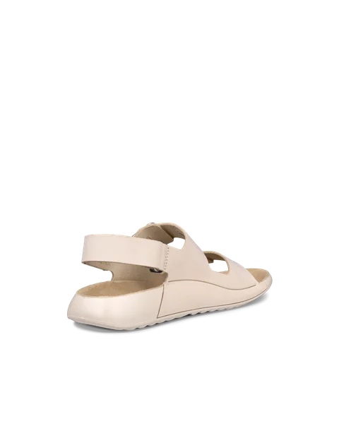 Women's ECCO® Cozmo Nubuck Two Strap Sandal - Beige - B