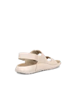 Women's ECCO® Cozmo Nubuck Two Strap Sandal - Beige - B