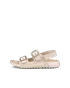 Women's ECCO® Cozmo Nubuck Two Strap Sandal - Beige - O