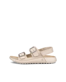 ECCO® Cozmo sandale en nubuck deux brides pour femme - Beige - O