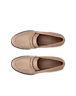 ECCO® Dress Classic 15 Dames leren loafer - Beige - Top_Left_Pair